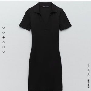 Zara ribbed classic bodycon casual dress size M